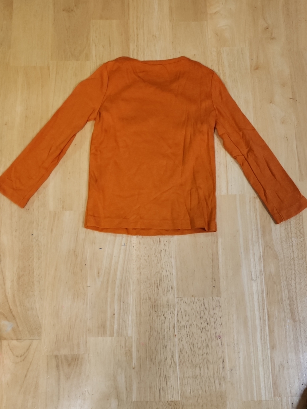 VTG Gymboree Girls Orange Floral Applique Long Sleeve Button Accent Top Size 4 - Picture 3 of 9